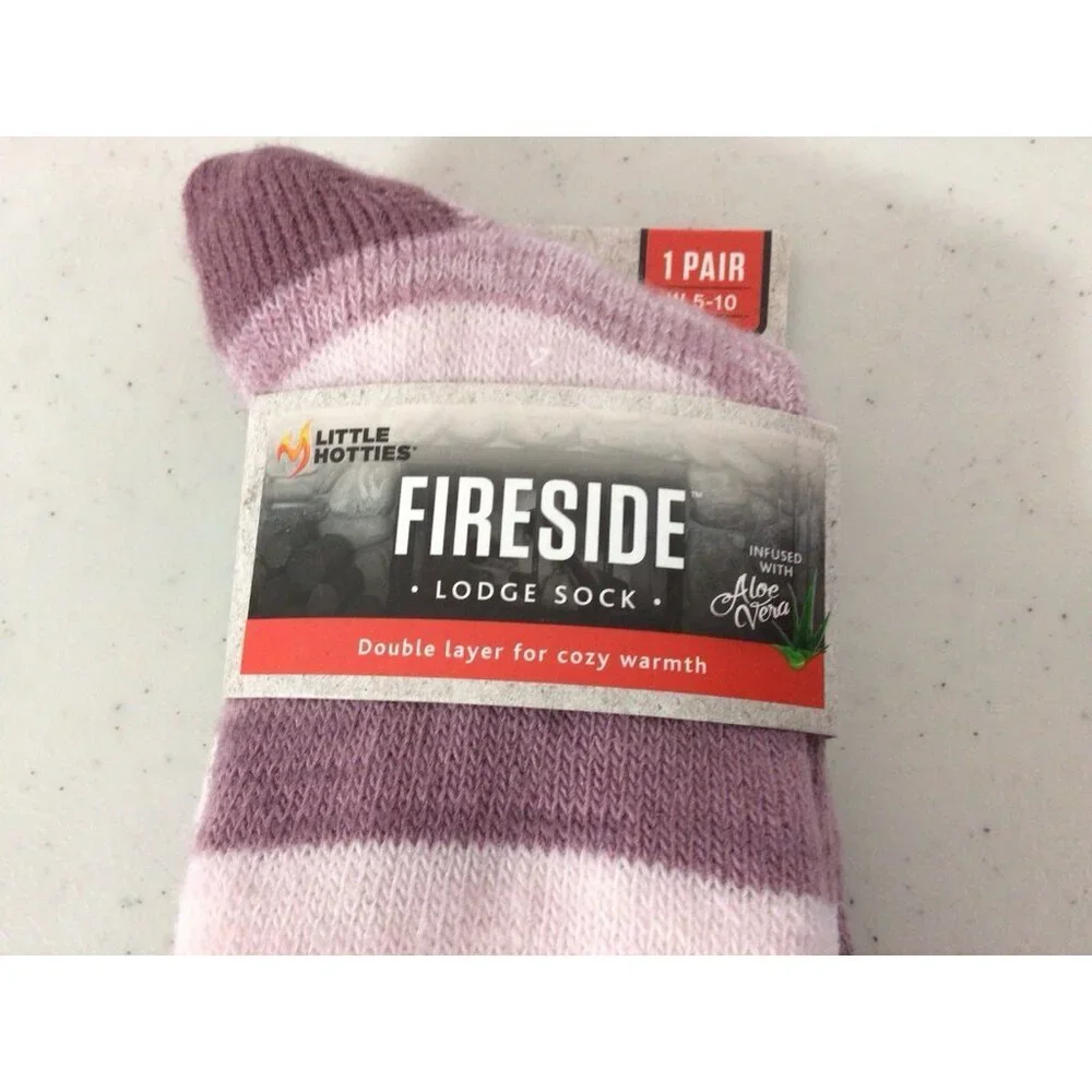 Fireside Little Hotties Cozy Lodge Socks Fleece Lined Womens 5-10 New